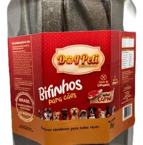 Bifinho Macio Cachorros Cães Premium 2kg Dog Peti Bastão Sabor Carne