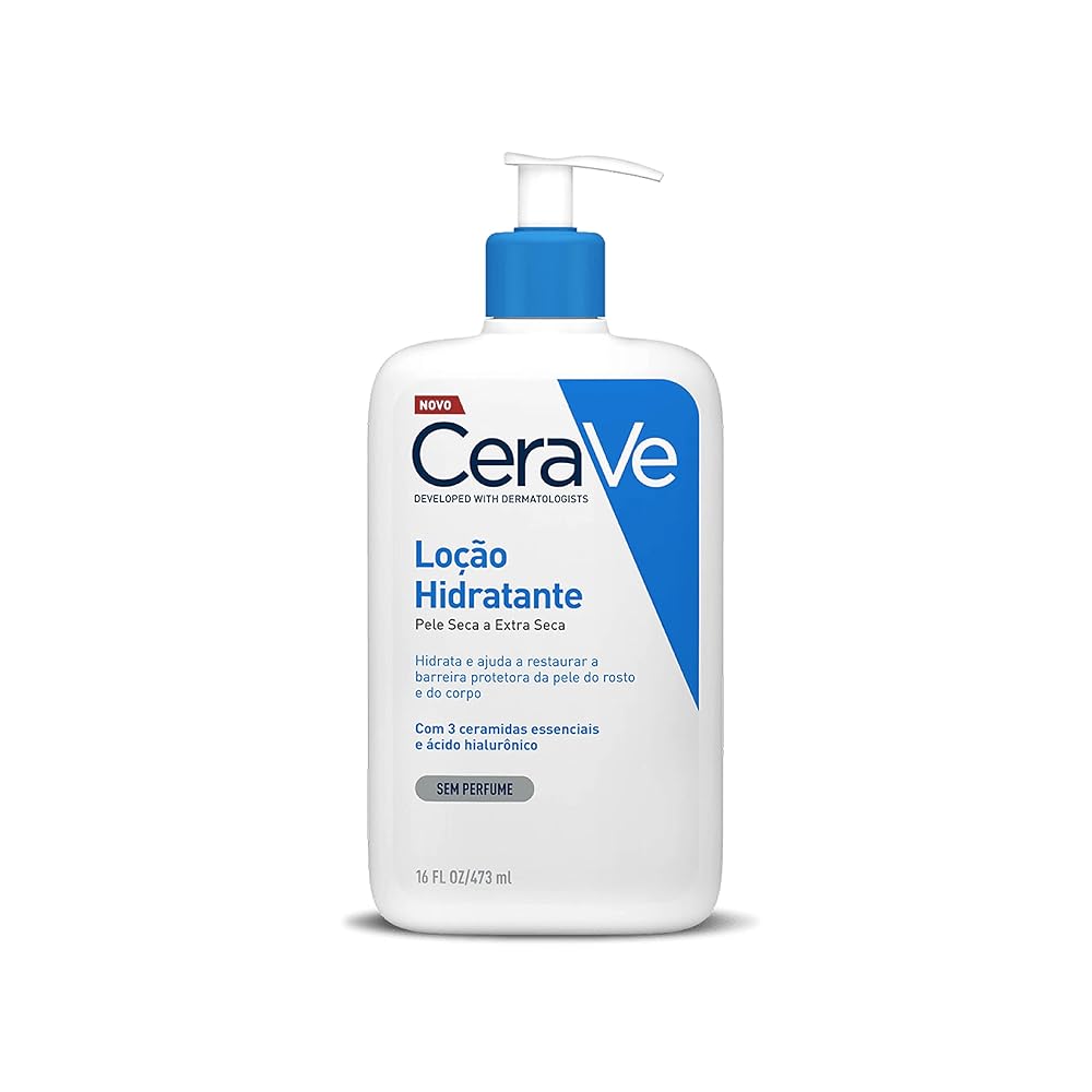 CeraVe, Loção Hidratante Corporal, com textura Fluida e Ácido Hialurônico