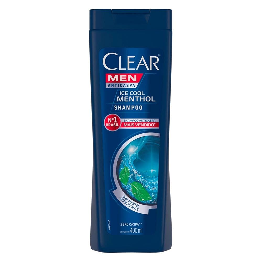 Clear Shampoo Men Anticaspa Ice Cool Menthol 400Ml