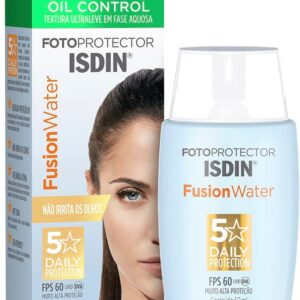 ISDIN Protetor Solar Facial Fusion Water 5 Stars Sem Cor FPS 60 - 50ml