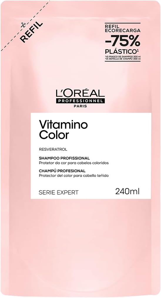 L’Oréal Professionnel | Vitamino Color Shampoo Refil | Com Resveratrol para cabelos coloridos | SERIE EXPERT | 240ml