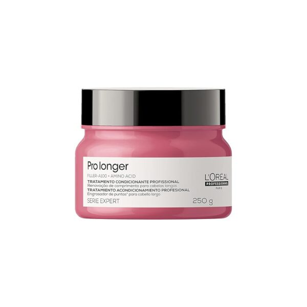L'Oréal Professionnel Máscara de Tratamento Pro Longer, Reduz a Quebra e a Aparência de Pontas Duplas, Adiciona Suavidade e Brilho, Para Cabelos Finos e com Afinamento, 250g