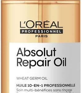 L'Oréal Professionnel Óleo 10 em 1 Absolut Repair | Multi-benefícios para cabelos secos e danificados | Repara e Promove Brilho | Com Gold Quinoa e Proteínas