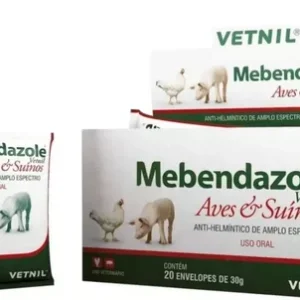 Mebendazole Caixa Com 20 X 30 Gr (vermifugo P/ Aves, Suínos)