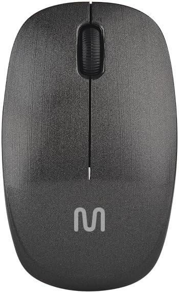Mouse Sem Fio Standard Conexão Usb 1200dpi 3 Botões Design Ergonômico Preto - MO251