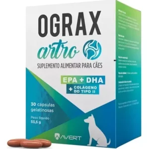 Ograx Artro 20 30 Suplemento Cápsulas Suplemento Colágeno Para Cães Avert