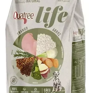 Quatree Premium EspeciallLife adultos raça média e grande sabor frango e arroz 15 kg