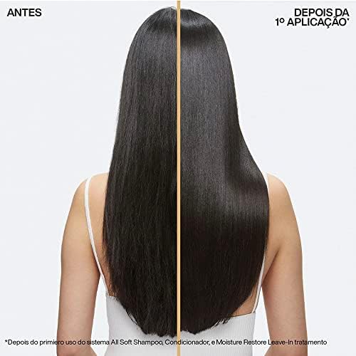 Redken Leave-in All Soft Moisture Restore |Para cabelos secos e quebradiços | Proteção contra umidade, calor e frizz | Proporciona cabelos mais macios e lisos | 150ml