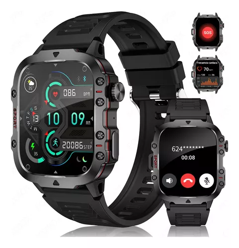Relógio Masculina Inteligente Smartwatch Esportivo Militar