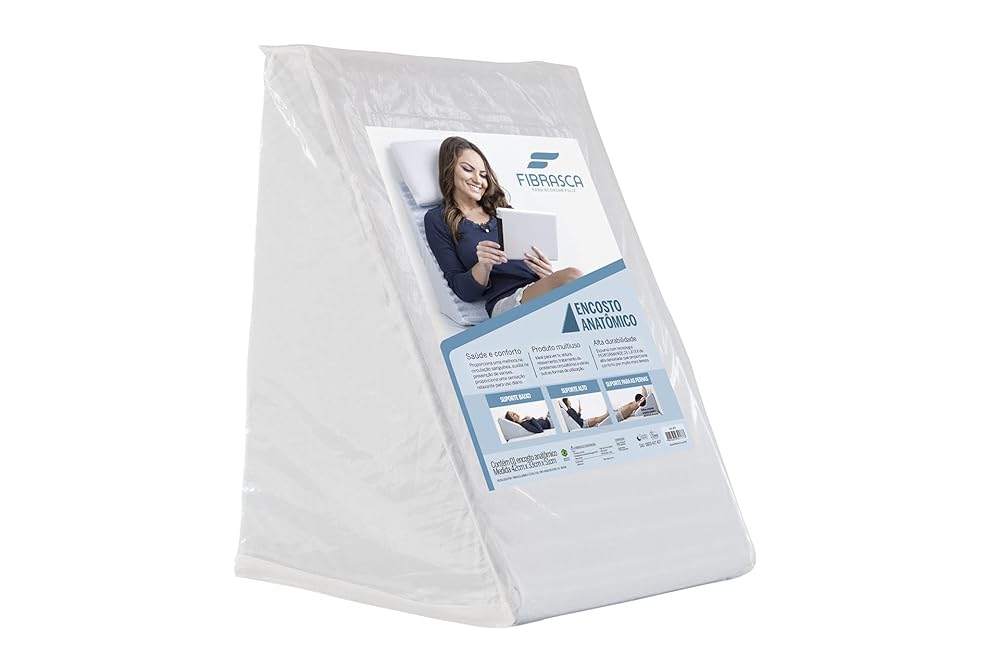 Travesseiro Triangular Encosto Anatômico – Branco - Fibrasca
