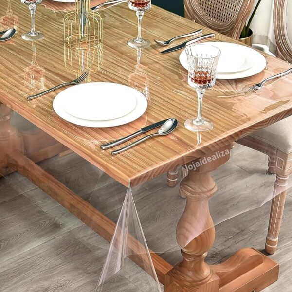 Toalha Mesa Plastico Transparente Pvc 1,00x1,40-0,15mm