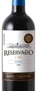 Vinho Tinto Chileno Reservado Malbec 750ml Santa Carolina