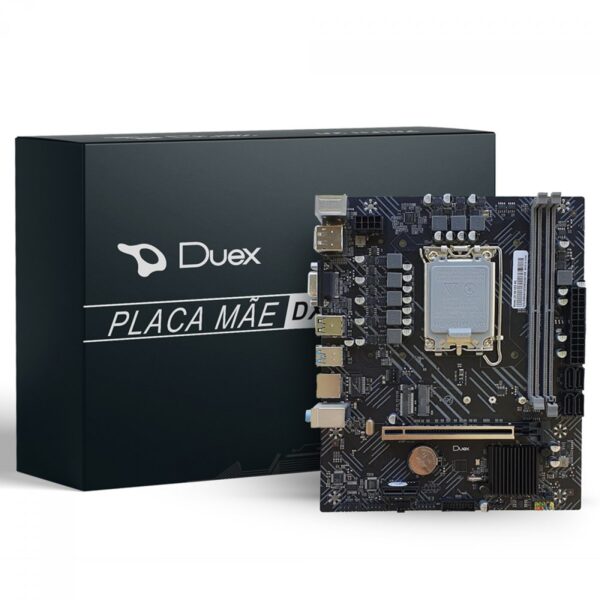 PLACA MAE H610 DDR4 LGA1700 INTEL GIGABIT DX-H610ZG DUEX - produto entregue pela Sintec.info