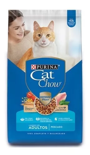 Alimento Cat Chow Defense Plus Purina Cat Chow Ração para gatos adultos para gato adulto sabor peixe de 10.1 kg
