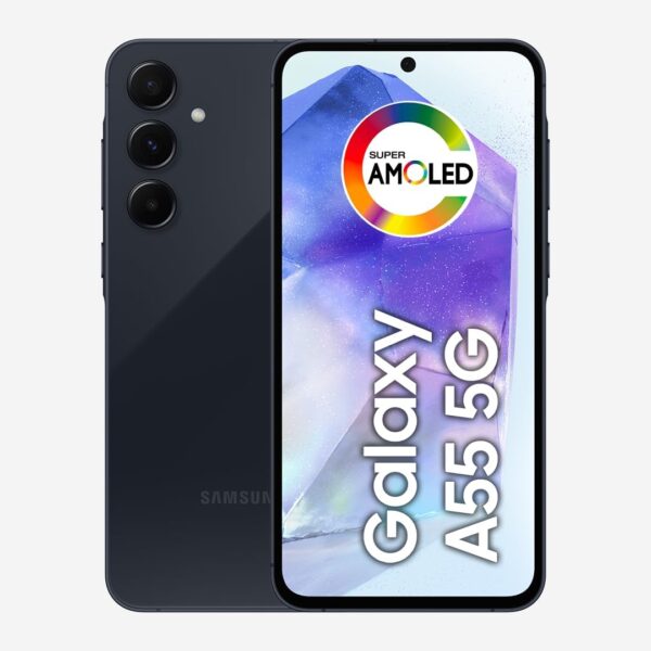Samsung Galaxy A55 5G, Câmera Tripla Traseira de até 50MP, Selfie de 32MP, Nightography, Apagador de objetos, Design em metal e vidro, IP67, Super AMOLED 6.6" 120Hz Vision...