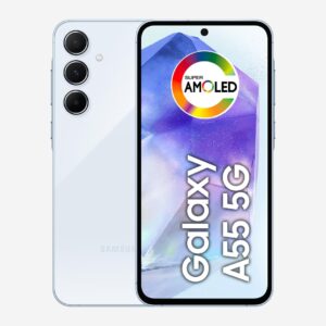Samsung Galaxy A55 5G, Câmera Tripla Traseira de até 50MP, Selfie de 32MP, Nightography, Apagador de objetos, Design em metal e vidro, IP67, Super AMOLED 6.6" 120Hz Vision...