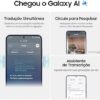 Smartphone Samsung Galaxy S24, Galaxy AI, Selfie de 12MP, Tela de 6.2" 1-120Hz, 256GB, 8GB RAM - Preto