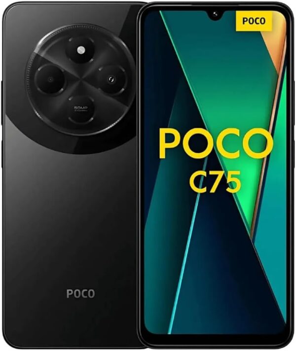 Smartphone Xiaomi Poco C75 NFC Black (Preto) 8GB RAM 256GB ROM [2410FPCC5G]