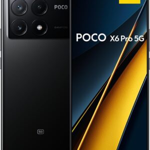 Smartphone Xiaomi POCO X6 Pro 5G 8GB+256GB NFC Dimensity 8300-Ultra 64MP câmera tripla 67W 120Hz AMOLED (Preto)