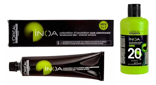 Coloração Inoa 4 Castanho + Ox 20 Vol | L'oréal