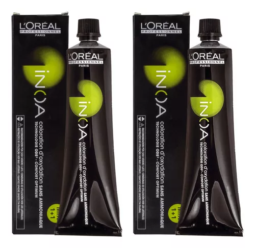 Coloração L'Oréal Inoa Kit 2 Colorações Profissional Inoa 60G Todas as Cores tom 6.1 louro escuro acinzentado para cabelo