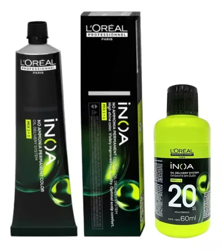 Kit Inoa Coloração 6.11 Louro Esc Acinz Pro +ox 20vol Loreal