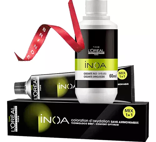 Tinta Coloração Inoa 7,0 Loreal Tintura Sem Amônia S/ Cheiro