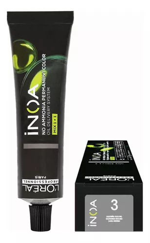 Tinta Coloração Inoa Loreal 3 Castanho Escuro 60g