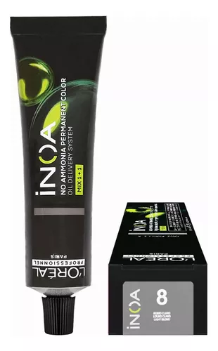 Tinta Coloração Inoa Loreal 8 Louro Claro 60g