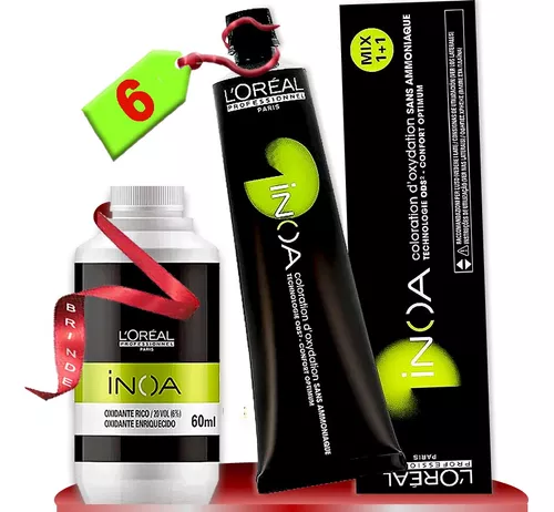 Tinta Inoa 6 Loreal Tintura Sem Amonia Coloração S/ Cheiro