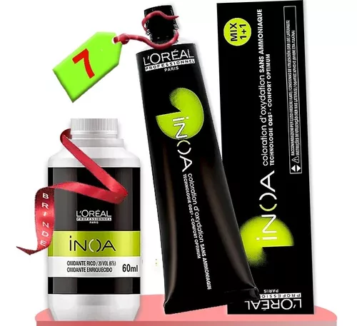 Tinta Inoa 7 Louro Loreal Tintura Sem Amonia Coloração Loiro