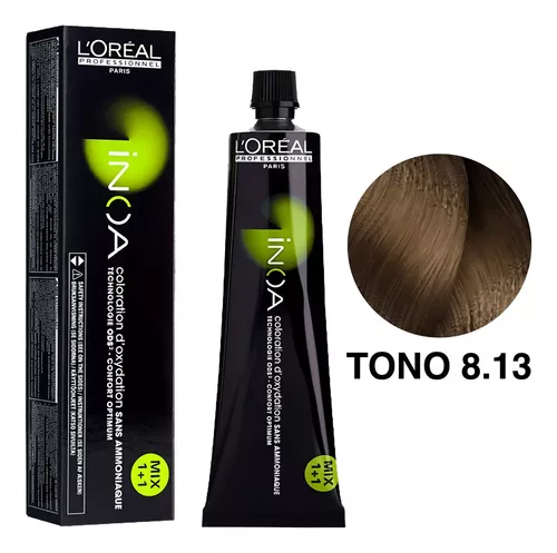 Tinta Inoa Permanente - Ml Tom 8.13 Loiro Cinza Dourado
