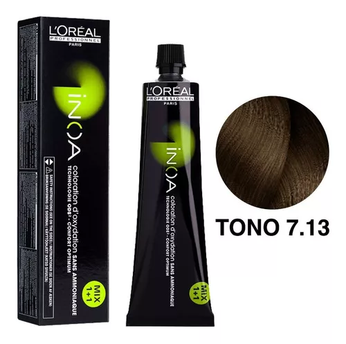 Tinte Inoa Permanente - mL a Tono 7.13 Rubio Ceniza Dorado