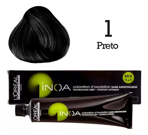 Tintura L'Oréal Professionnel Inoa tom 1.0 para cabelo